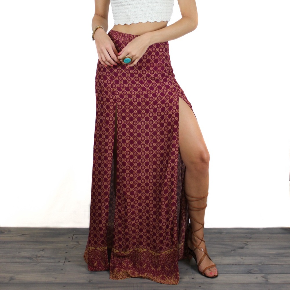 Bohemian Maxi Skirt